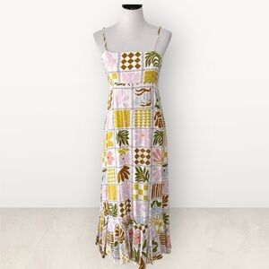 Paper Heart Floral Patchwork Maxi Dress